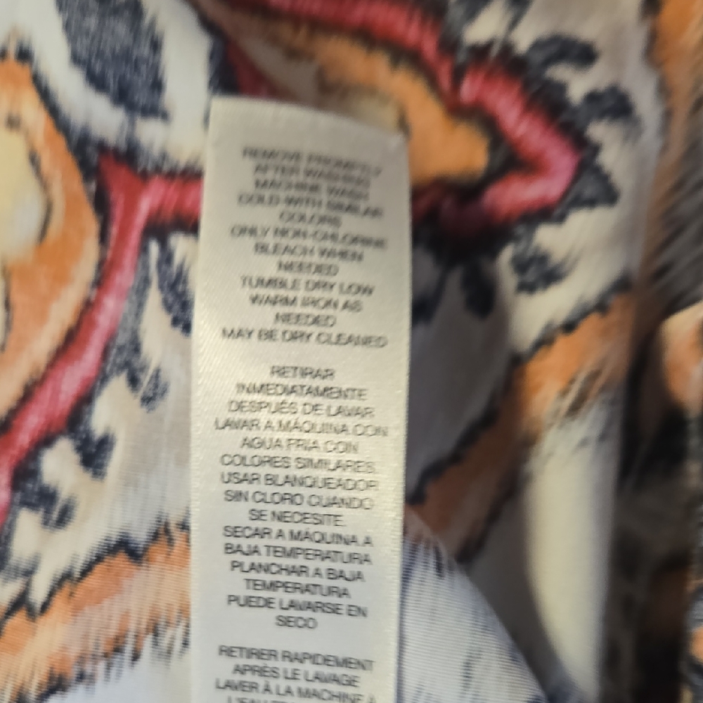 Chico's Vibrant Patterned Button Down Shirt - image 10